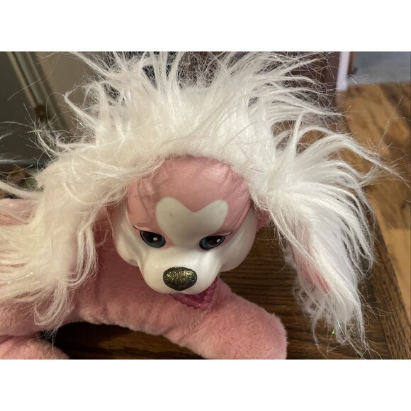 Puppy Surprise W/ 3 Puppies 2020  Pink Stuffed Animal Plush 3 Dog Babies Puppies - Picture 4 of 10